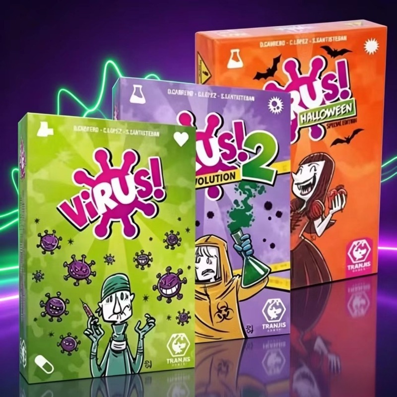 Board Game Monopoly - Family Strategy Card Game Set Virus