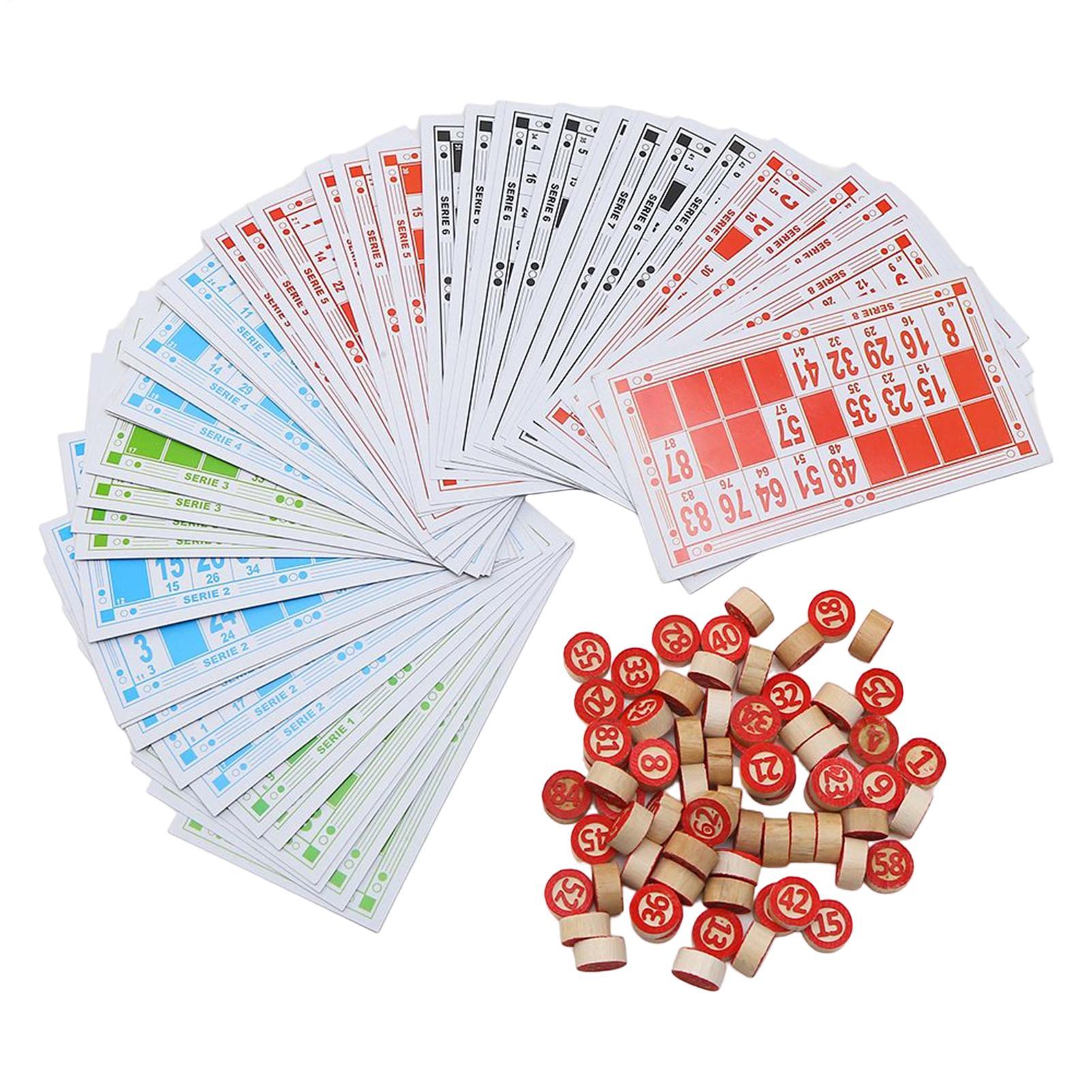 Board Game Vintage - Vintage Wooden Bingo Game Set Large