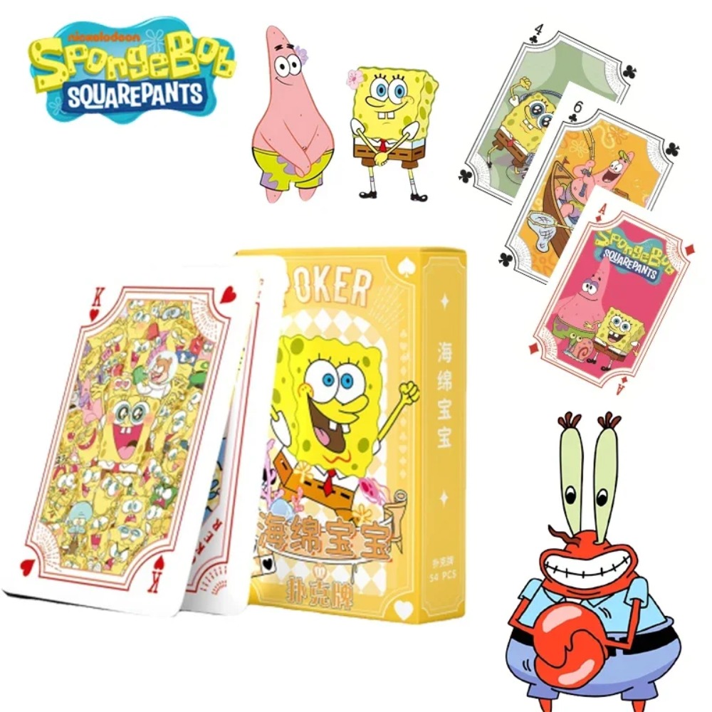 Board Game Box - 54Sheets/box SpongeBob Anime Poker Cards Patrick