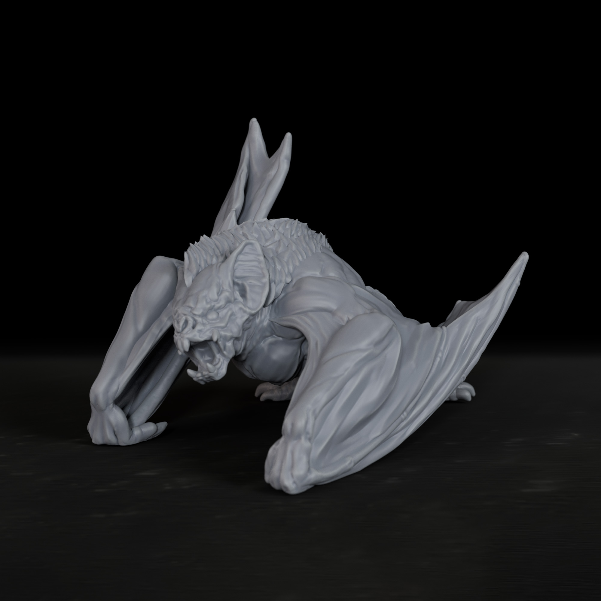 Board Game Rpg - TTRPG Dire Bat Miniature Evil Creature,