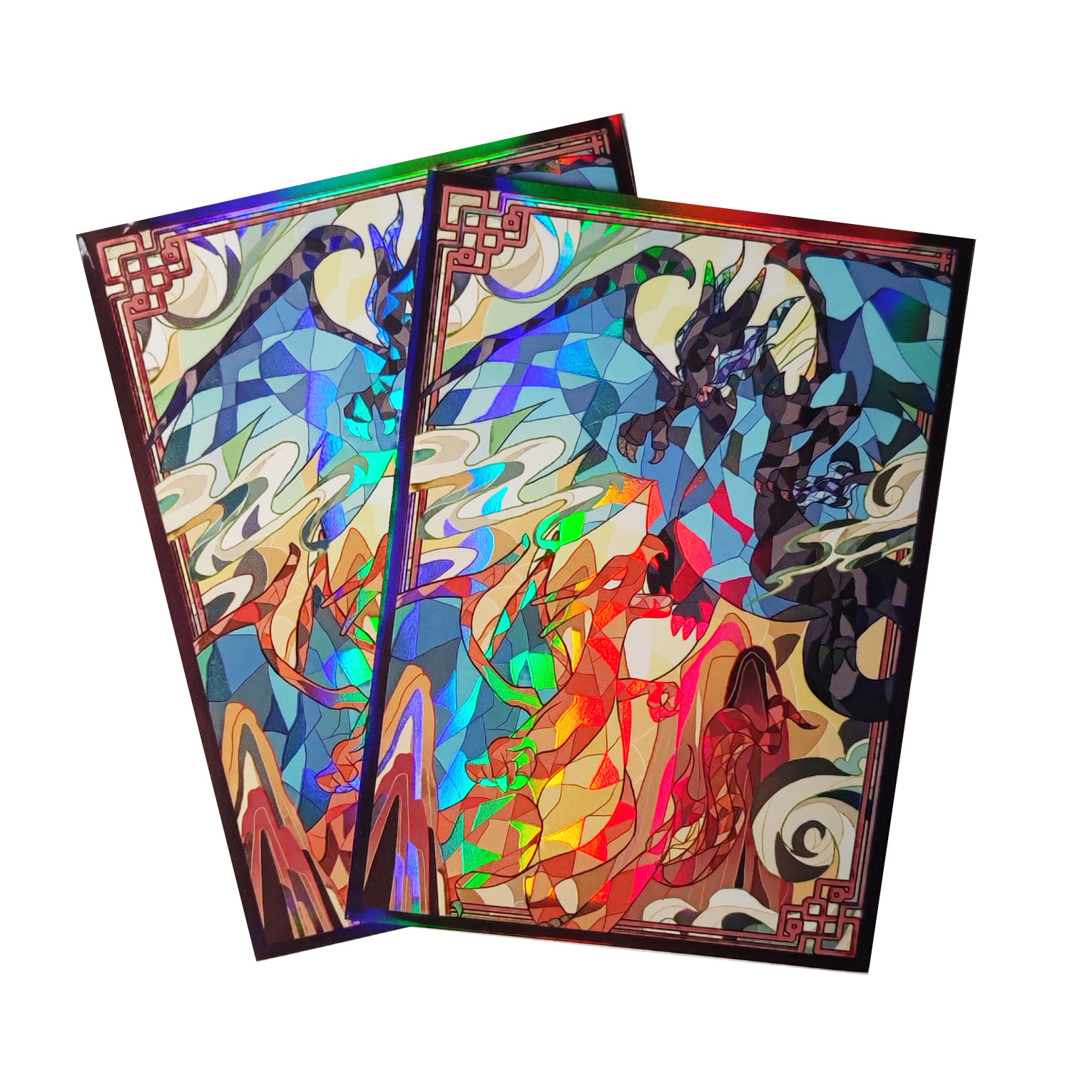 Board Game Illustration - 60ct Holo Card Sleeves 66x91mm Anime