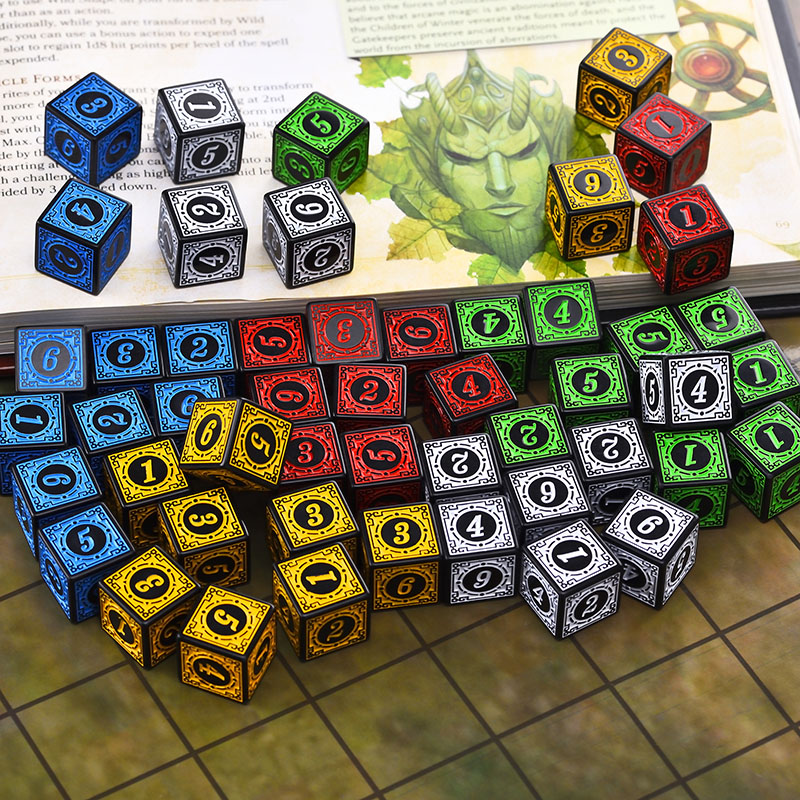 10PCS/Set Acrylic Dice Set D6  - Board Game Dungeons And Dragons review and price
