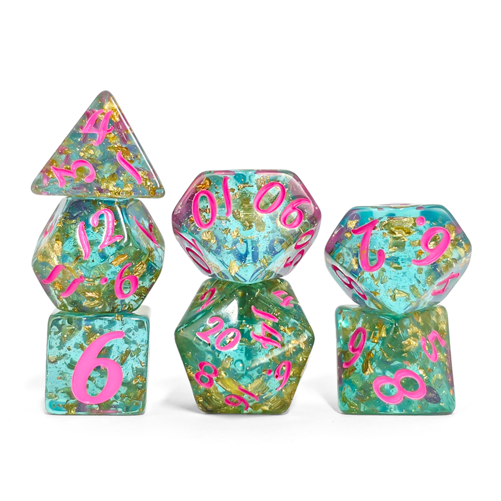 7Pcs/set Shining Foil Inside R - Board Game Dungeons And Dragons review and price
