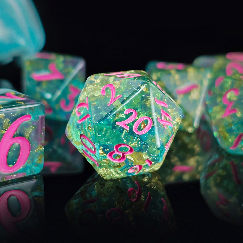 7Pcs/set Shining Foil Inside R - Board Game Dungeons And Dragons review and price