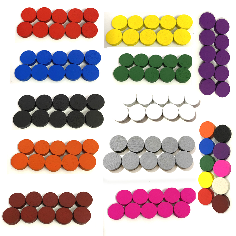 50pieces 15*5MM 11 Colors Wood - Board Game Sequence review and price