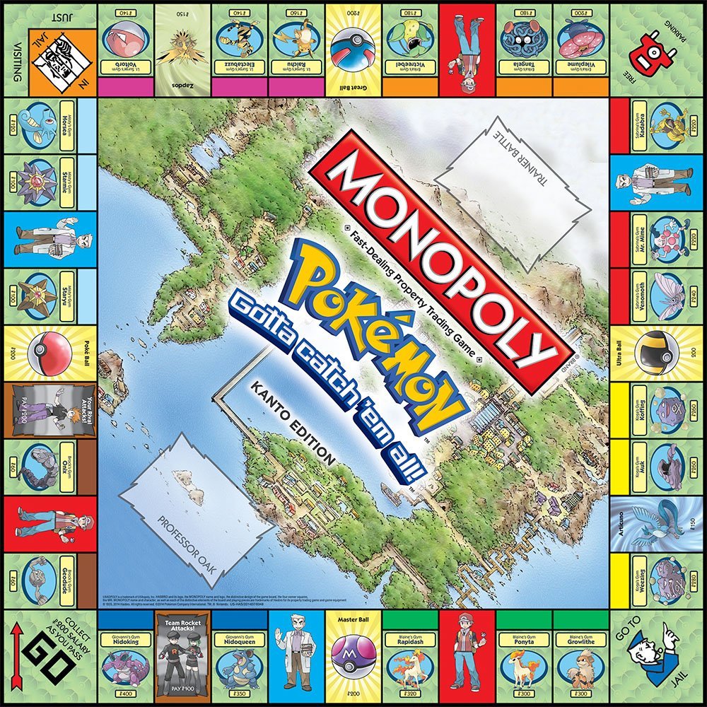 MONOPOLY Pokemon Board Game Ca - Board Game Monopoly review and price
