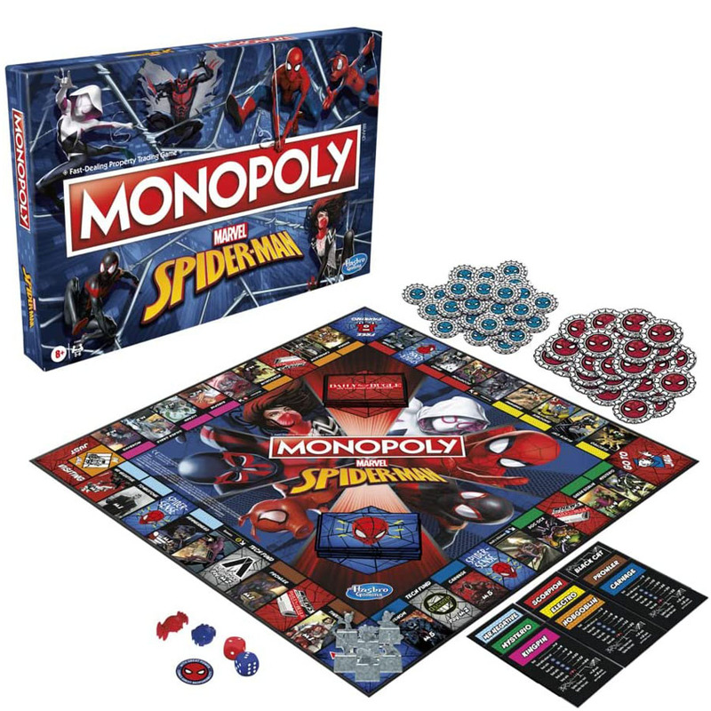 Marvel Spider-Man Monopoly Boa - Board Game Monopoly review and price