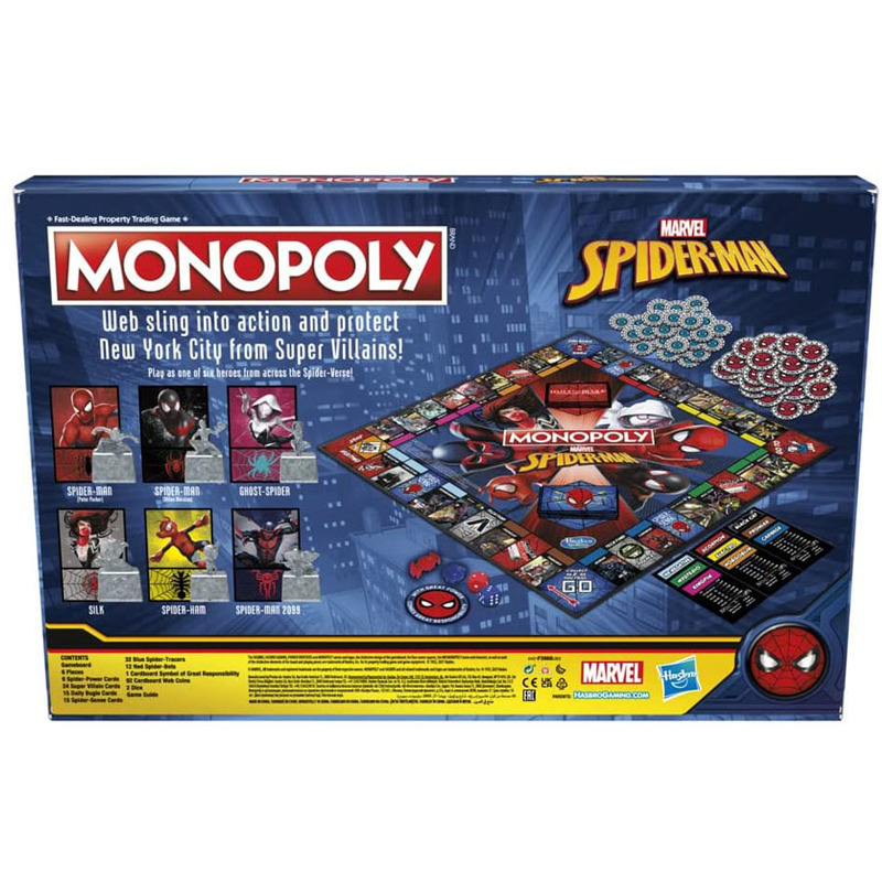 Marvel Spider-Man Monopoly Boa - Board Game Monopoly review and price