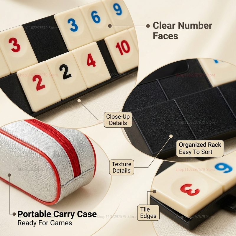 2026 New Rummy Cube Game Set w - Board Game Sequence review and price