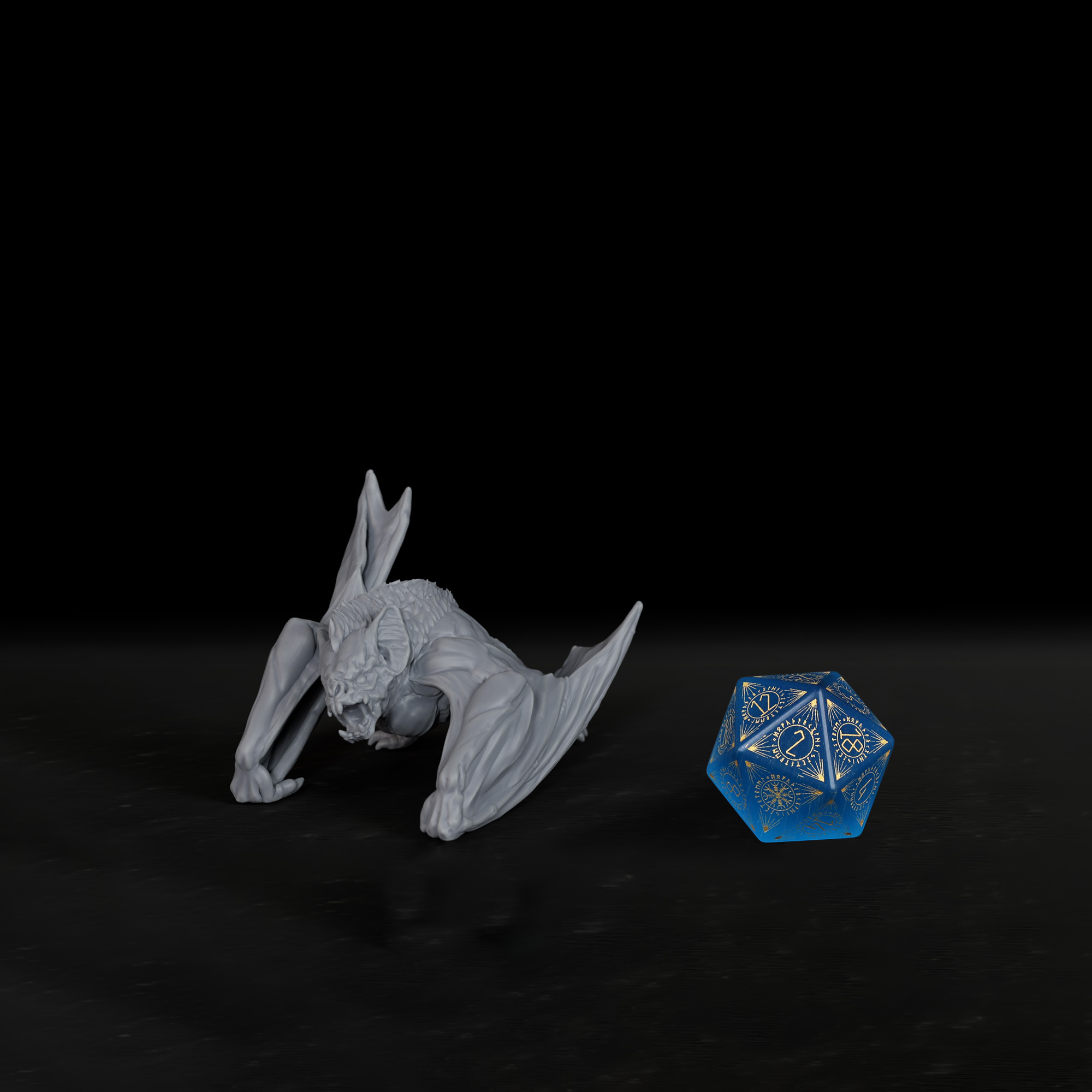 TTRPG Dire Bat Miniature Evil  - Board Game Rpg review and price
