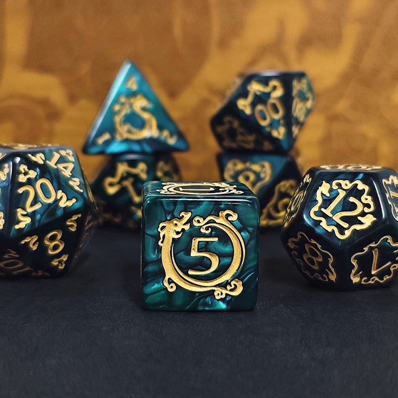 7Pcs Set DND Dice Dragon Patte - Board Game Dungeons And Dragons review and price