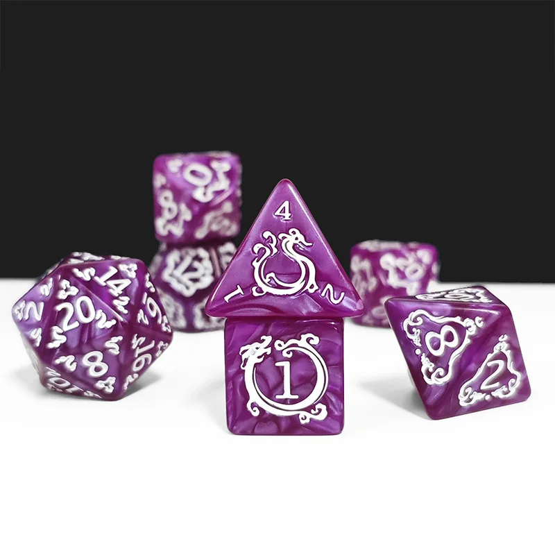 7Pcs Set DND Dice Dragon Patte - Board Game Dungeons And Dragons review and price
