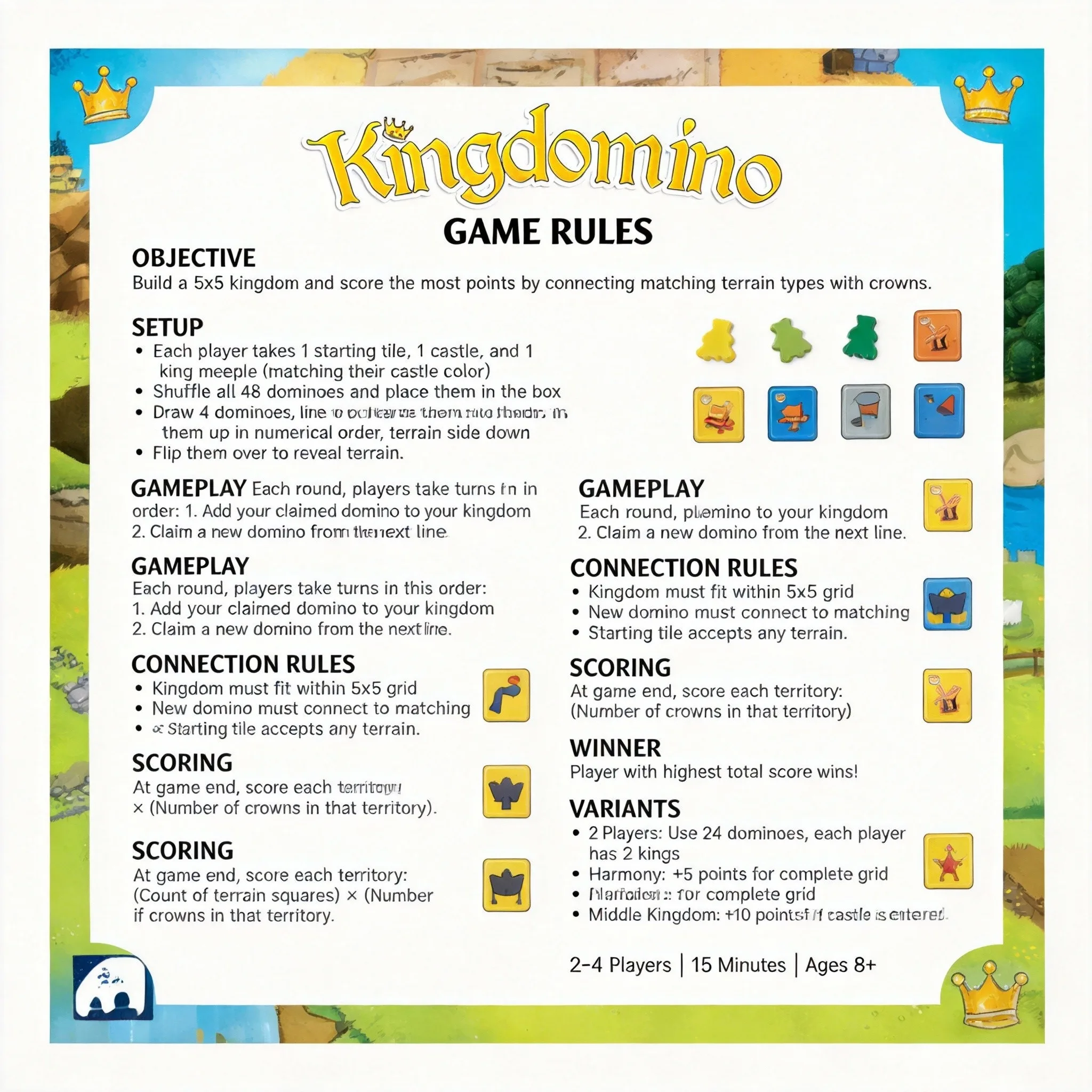 Winner Board Game Kingdomino S - Board Game Monopoly review and price