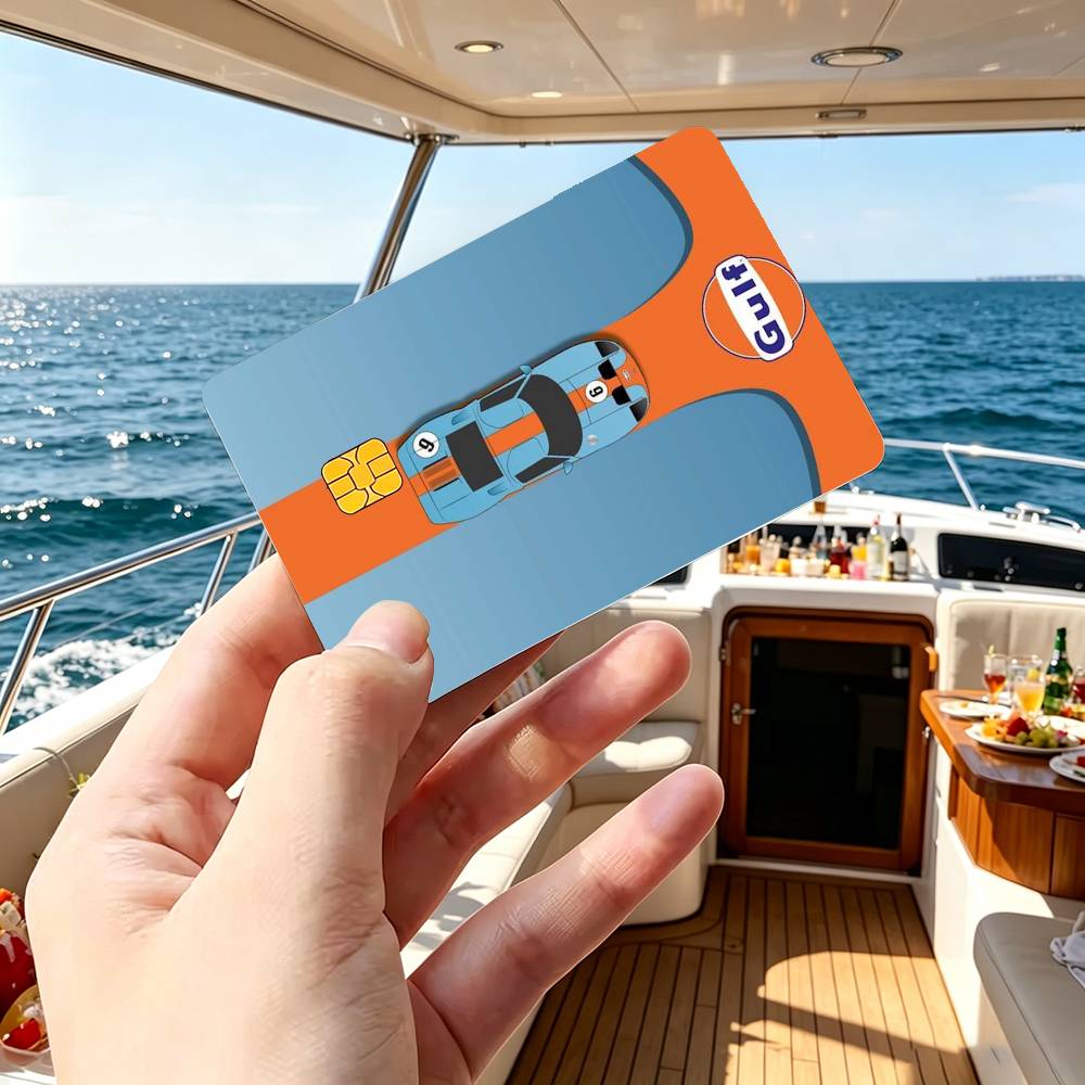Gulf Racing Car Logo Credit Ca - Board Game Logo review and price