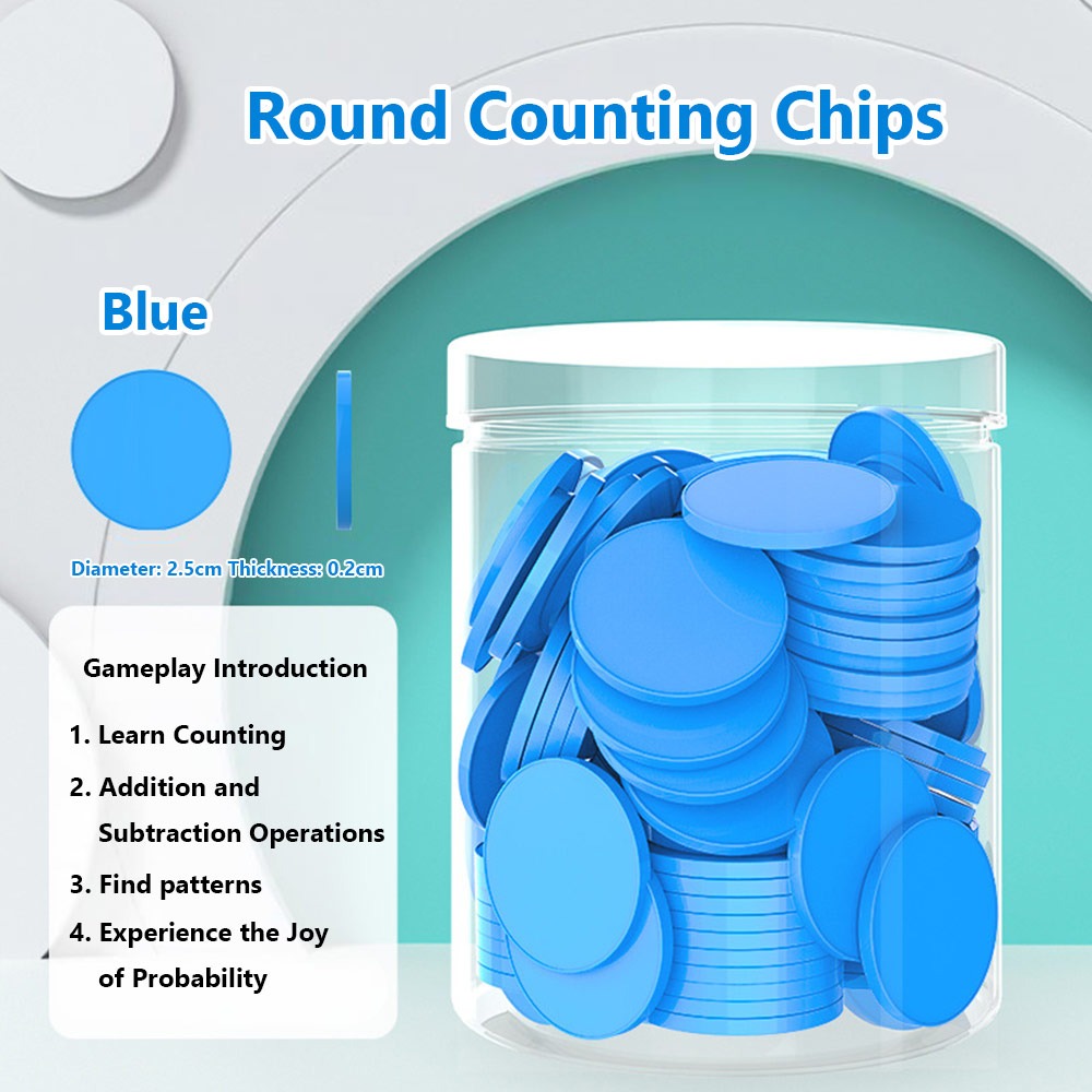 100pcs Plastic Counting Chips  - Board Game Illustration review and price