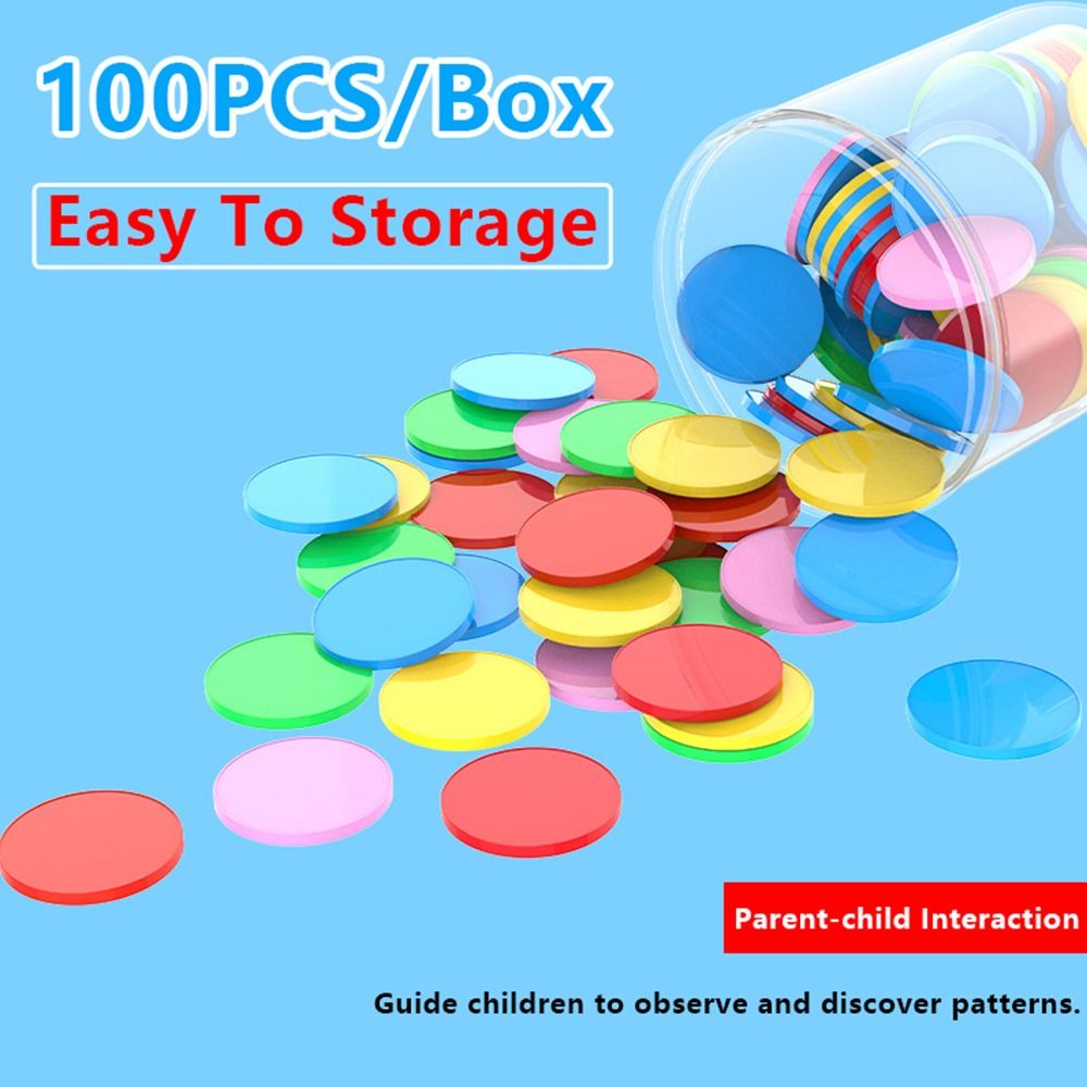 100pcs Plastic Counting Chips  - Board Game Illustration review and price
