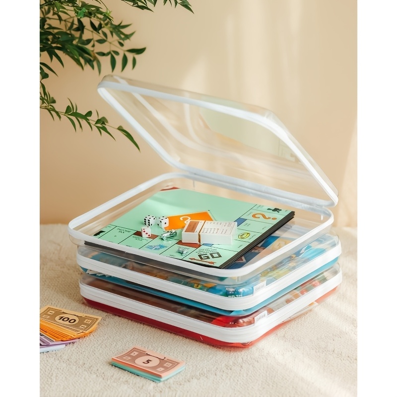 1pc Large Clear Hard Shell Sto - Board Game Box review and price