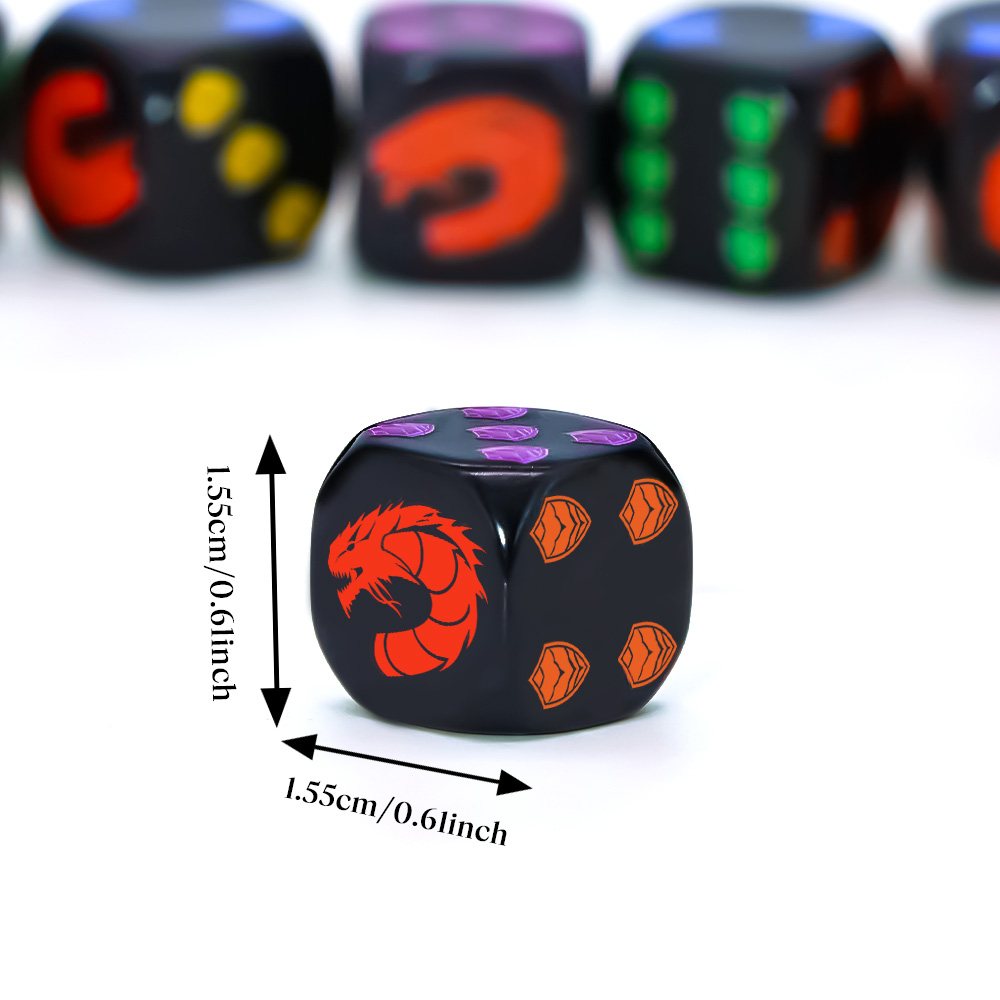 6Pcs Dragon Shield Crest Polyh - Board Game Rpg review and price