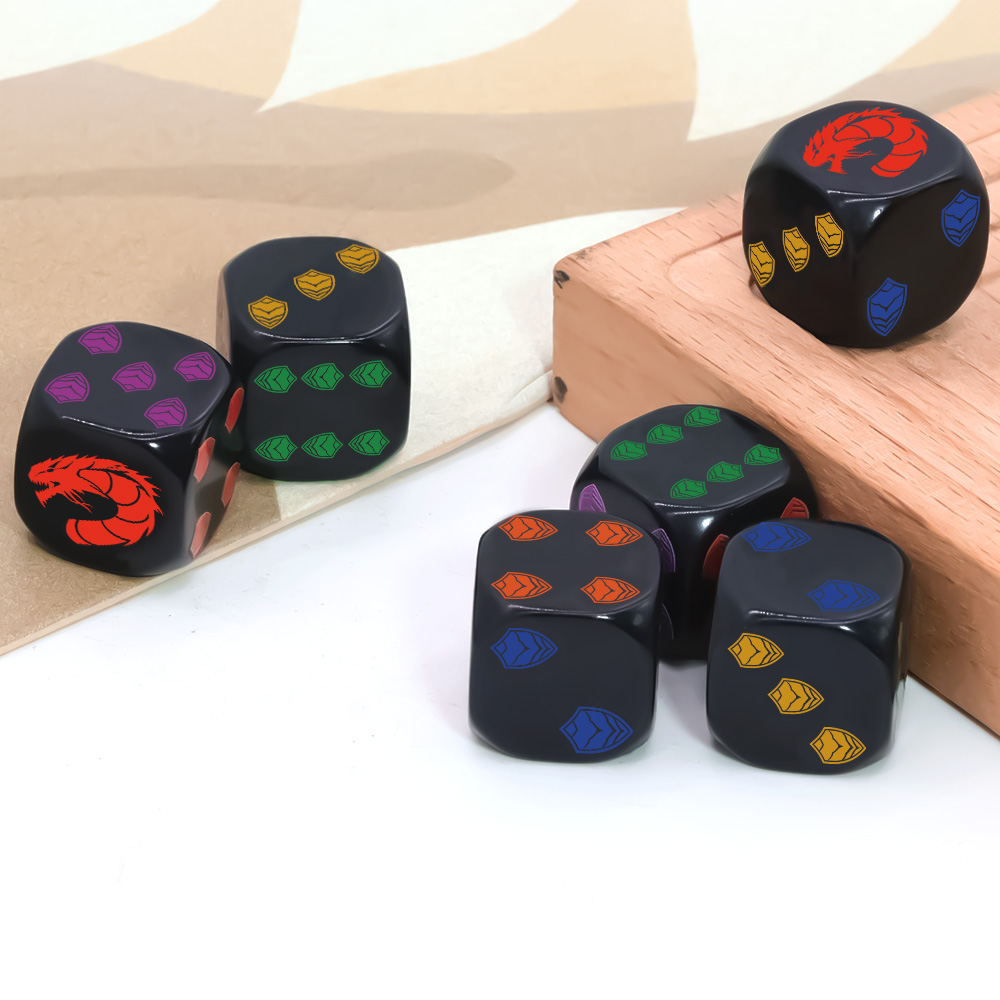6Pcs Dragon Shield Crest Polyh - Board Game Rpg review and price
