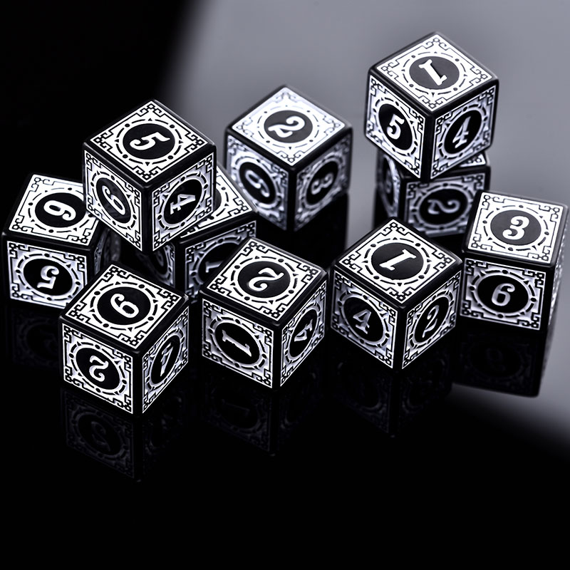 10PCS/Set Acrylic Dice Set D6  - Board Game Dungeons And Dragons review and price