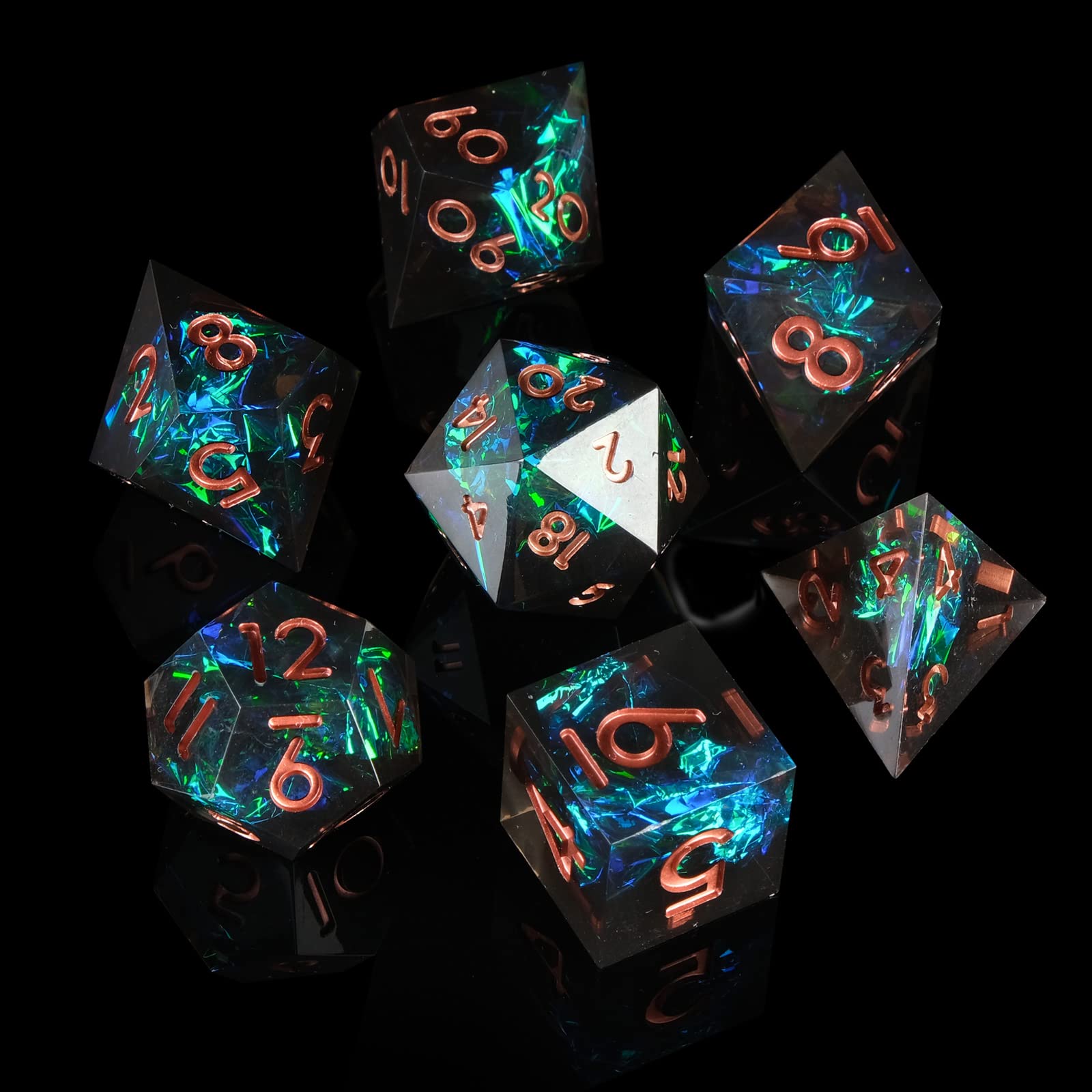 Resin Sharp Edge DND Dice Set  - Board Game Dungeons And Dragons review and price