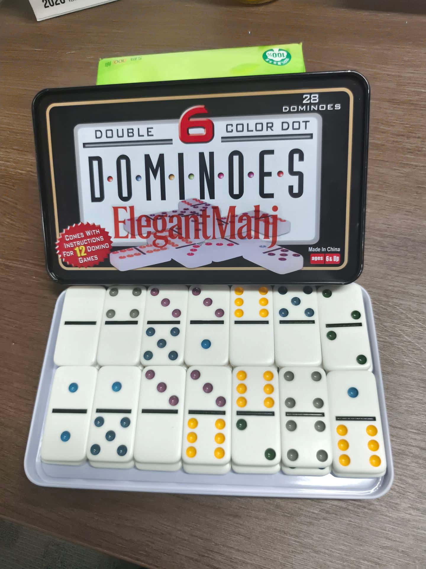 ElegantMahj Double Six Dominoe - Board Game Box review and price