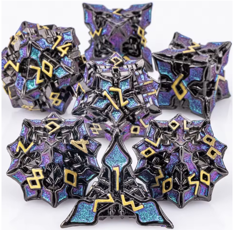7pcs DND Metal Dice Set MTR Po - Board Game Dungeons And Dragons review and price