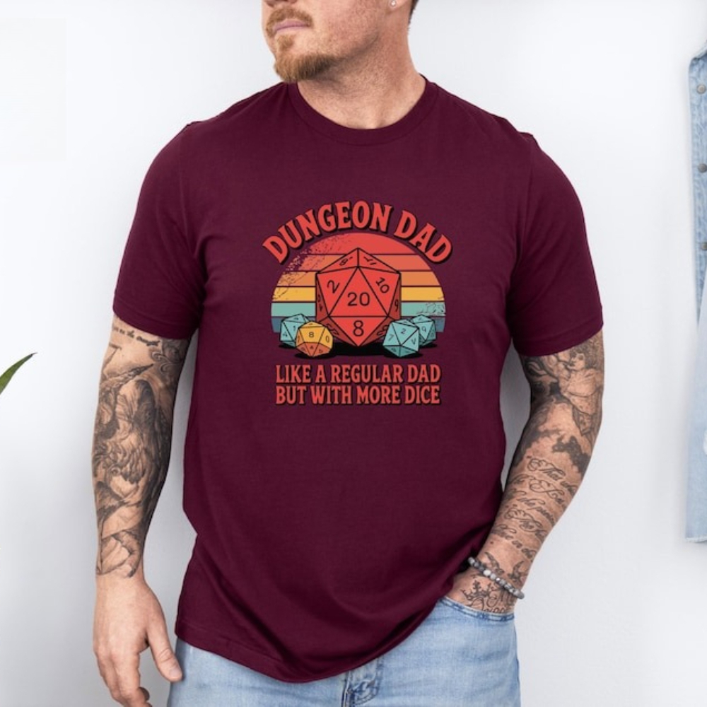 Dungeon Dad Shirt Funny Dungeo - Board Game Dungeons And Dragons review and price